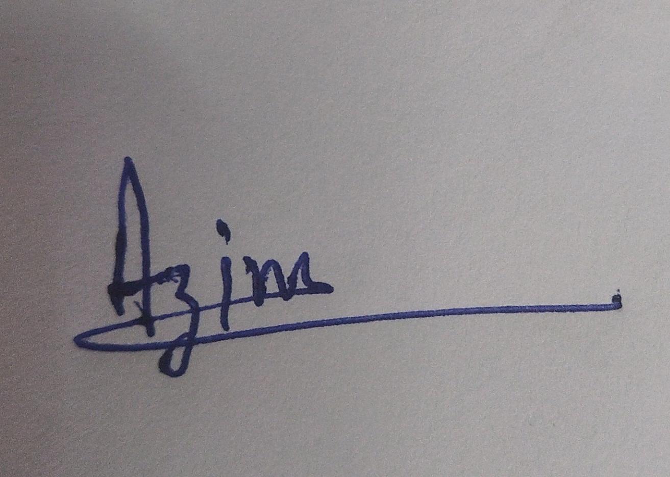 md azim Signature